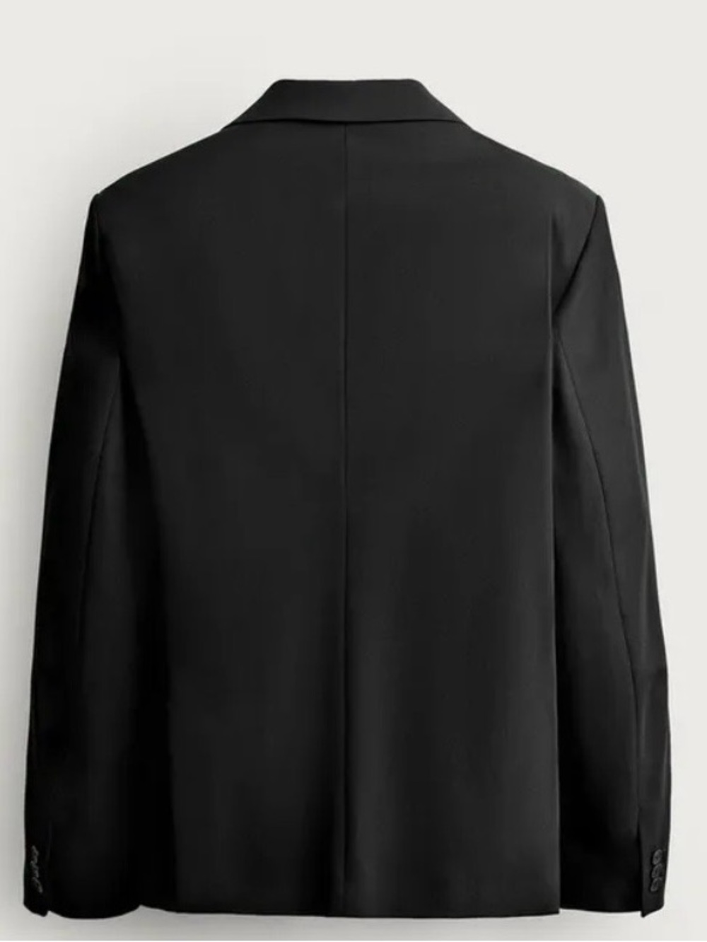 Zara Men’s Black Single-Breasted Notch Lapel Blazer 40R - Picture 2 of 7